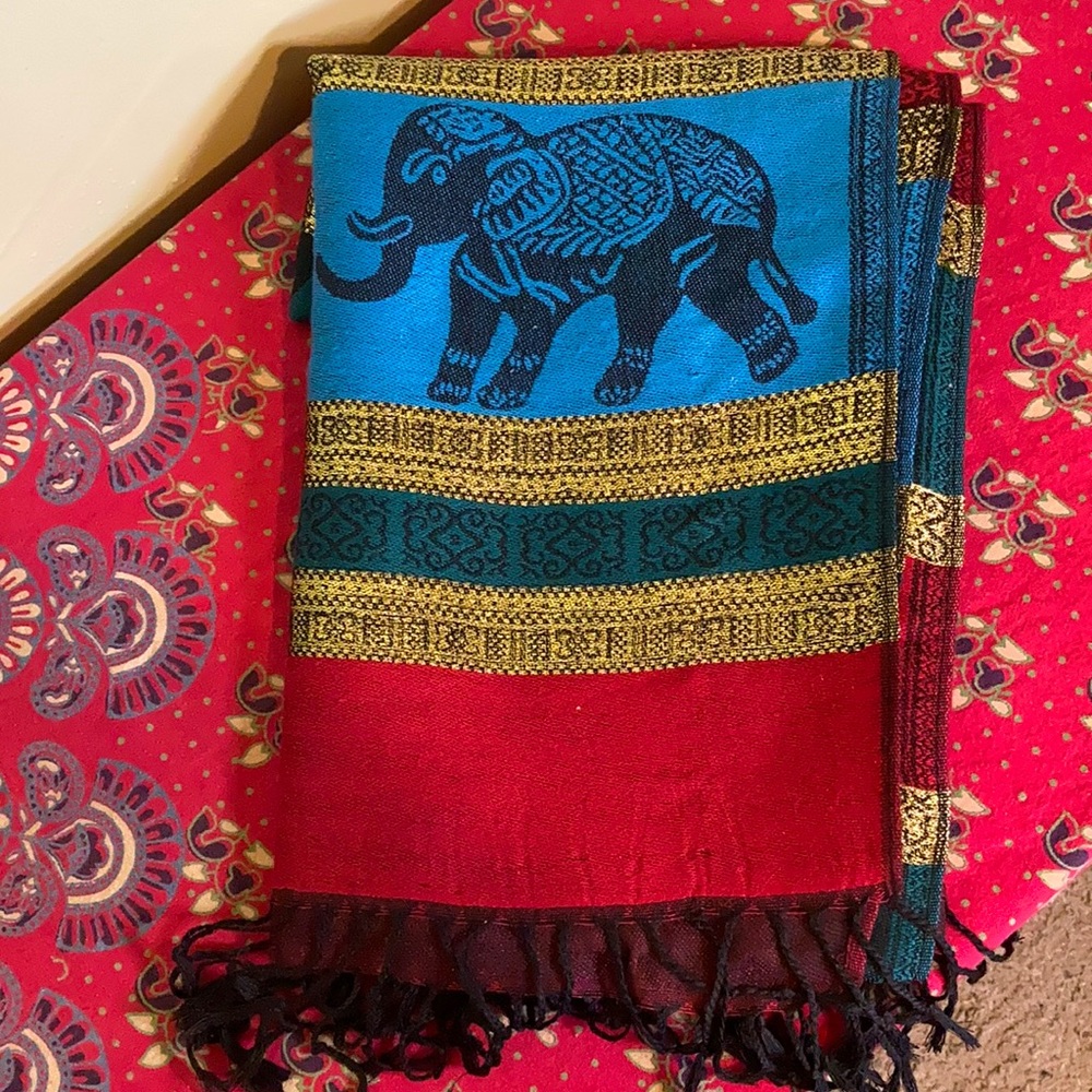 Super soft and warm elephant Pashmina scarf or wrap.